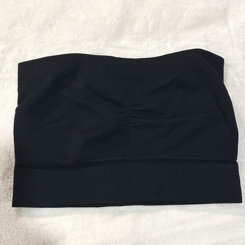 NEW NUX Black Bandeau Tube Top - Size: Small